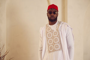 White Agbada Set